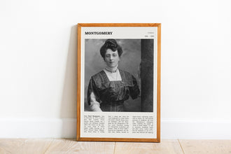 Lucy Maud Montgomery Wall Art  Anne of Green Gables Poster Black White Poster  Poster Art Gift 1687921512