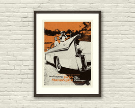 MID CENTURY MODERN Bloodshot Sky, Classic Car, Travel, Jack's Mannequin 18 x 24 Art Print Concert Poster, Lithograph, Hipster, Vintage 1304997203