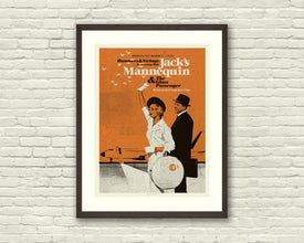 MID CENTURY MODERN Flight, Travel, Airport, Airplane, Jack's Mannequin 18 x 24 Art Print Concert Poster, Lithograph, Hipster, Vintage 1304995371