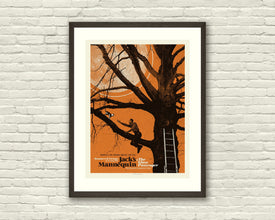 MID CENTURY MODERN Local Hero, Tree, Cat, Climbing Trees, Jack's Mannequin 18 x 24 Art Print Concert Poster, Lithograph, Hipster, Vintage 1290954506