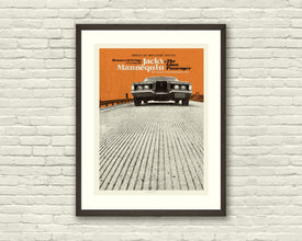 MID CENTURY MODERN Open Road - Jack's Mannequin 18 x 24 Art Print Concert Poster, Lithograph, Car, Hipster, Vintage Style 1290931854