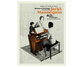 MID CENTURY MODERN Sing-a-long, Piano, Family, Jack's Mannequin 18 x 24 Art Print Concert Poster, Lithograph, Hipster, Vintage Style 1304956017