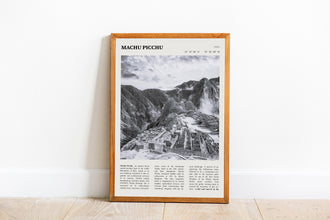 Machu Picchu Wall Art Poster Peru Machu Picchu Black White Poster  Poster Art Gift 1642845369