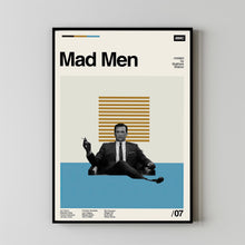 Mad Men Movie, Matthew Weiner, Movie Poster, Retro Modern Art, Minimalist Art, Midcentury Art, Vintage Poster, Wall Decor, Gifts For Him