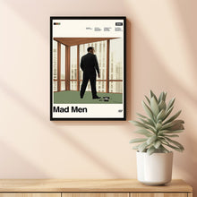 Mad Men Poster, Mad Men Movie, Matthew Weiner Film, Retro Movie Poster, Vintage, Modern Vintage, Movie Poster, Minimal Movie Art