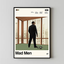 Mad Men Poster, Mad Men Movie, Matthew Weiner Film, Retro Movie Poster, Vintage, Modern Vintage, Movie Poster, Minimal Movie Art 1