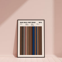 Mad Max Fury Road Movie Barcode Print, Mad Max Print, Mad Max Poster, Mad Max Fury Road Wall Art, Movie Buff Gifts, Film Student Gifts 1617481760