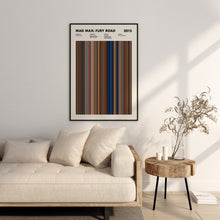 Mad Max Fury Road Movie Barcode Print, Mad Max Print, Mad Max Poster, Mad Max Fury Road Wall Art, Movie Buff Gifts, Film Student Gifts 1617481760