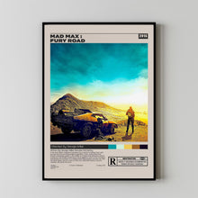 Mad Max Fury Road, George Miller, Minimalist Movie Poster, Vintage Retro Art Printr
