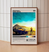 Mad Max Fury Road, George Miller, Minimalist Movie Poster, Vintage Retro Art Printr