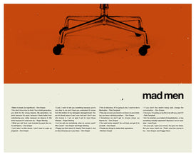 Mad Men Eames Chair Inspired Poster, Art Prints, New York, Mid-Century, Office 829447349