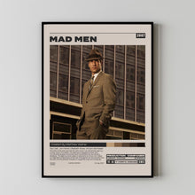 Mad Men Poster, Matthew Weiner, Minimalist Tv Series, Tv Series Poster