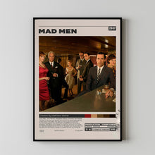 Mad Men Poster, Matthew Weiner, Minimalist Tv Series, Vintage Retro Art Print
