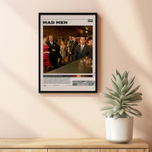 Mad Men Poster, Matthew Weiner, Minimalist Tv Series, Vintage Retro Art Print