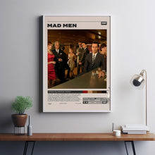 Mad Men Poster, Matthew Weiner, Minimalist Tv Series, Vintage Retro Art Print