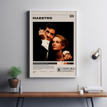 Maestro Poster, Bradley Cooper, Minimalist Movie Poster, Vintage Retro Art