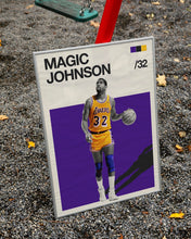 Magic Johnson Mid Century Movie Poster  Basketball Posters  Minimalist Basketball Poster    Wall Art Poster 1592881518