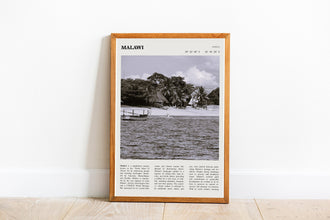 Malawi Wall Art  Poster Malawi Africa Black White Poster  Poster Art Gift 1687883942