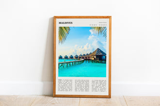 Maldives Wall Art Poster Maldives Island Maldives Summer Souvenir  Poster Art Gift 1642809699