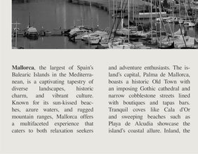 Mallorca Wall Art Poster Black White Mallorca Spain Poster  Poster Art Gift 1628651058