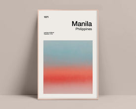 Manila Print, Manila Travel Poster, Manila Minimalist Art, Mid-Century Design, Abstract Wall Art, Geometric Art Print, Abstract Color Print 1577547092