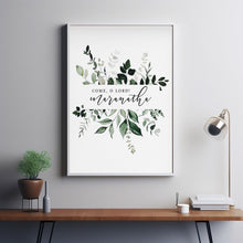 Maranatha Wall Art - Inspirational Christian Maranatha Poster for Hopeful and Faithful Home Decor