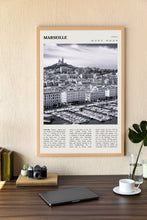 Marseille France Wall Art  Poster Marseille France City Black White Poster  Poster Art Gift 1696021699