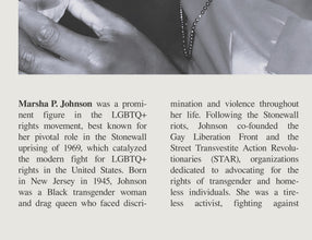 Marsha P. Johnson Wall Art Drag Queen  Poster Marsha P. Johnson Black White Poster  Poster Art Gift 1702497491