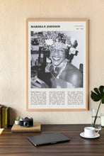Marsha P. Johnson Wall Art Drag Queen  Poster Marsha P. Johnson Black White Poster  Poster Art Gift 1702497491