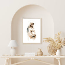 Mary Mother of God Print Jesus Holy Bible Wall Art Gift Trendy Living Room Home Easter Print Poster Canvas Christian Nursery Decor Prints 1641010532