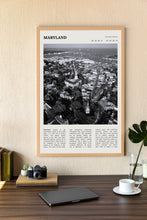 Maryland Wall Art  Poster Maryland Black White Poster  Poster Art Gift 1695459607