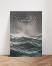 Matthew 14 22-33 Focus On Me Not The Storm Canvas Wall Art Poster Holy Modern Bible Verse Gift Watercolor Christian Boho Home Easter Print 1690259398
