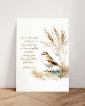 Matthew 626 Look at the Birds Canvas Wall Art Poster Modern Bible Quote Watercolor Scripture Print Boho Christian Living Room Easter Print 1673626818