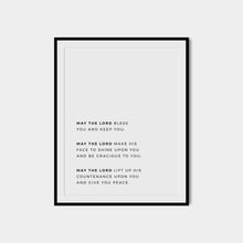 May The Lord Bless You and Keep You, Minimal Bible Poster - Aaron's Blessing, The Benediction - Gift for Christian Homes (Physical Print) 1599706103