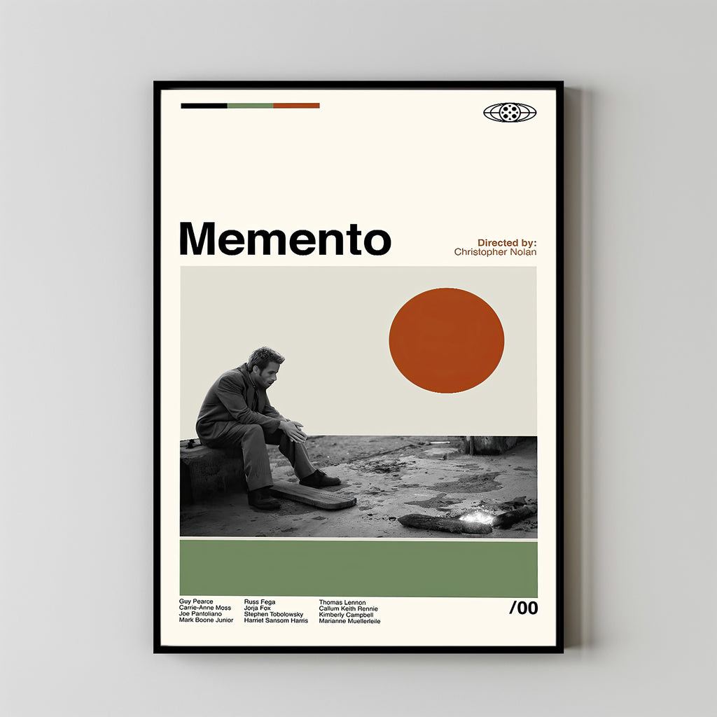 Memento. Minimal Movie Poster - A Christopher Nolan Movie. Framed Art Print by HDMI2K Memento. Minimal Movie Poster - A Christopher Nolan Movie. Framed Art Print by HDMI2K