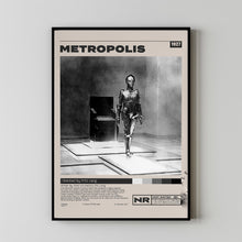 Metropolis Movie Poster, Fritz Lang, Minimalist Movie Poster, Vintage Retro Art