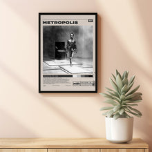 Metropolis Movie Poster, Fritz Lang, Minimalist Movie Poster, Vintage Retro Art