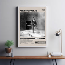 Metropolis Movie Poster, Fritz Lang, Minimalist Movie Poster, Vintage Retro Art