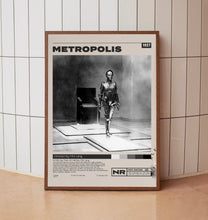 Metropolis Movie Poster, Fritz Lang, Minimalist Movie Poster, Vintage Retro Art