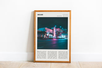 Miami State Wall Art  Poster Miami Black White Poster  Poster Art Gift 1680188056