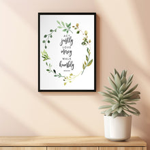 Micah 6:8 Act Justly Bible Verse Wall Art - Inspirational Scripture Poster for Christian Wall Decor