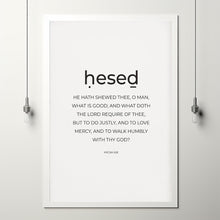 Micah 68 KJV Do Justly Love Mercy Walk Humbly Modern Christian Wall Art Poster, Minimalist Hesed Scripture Poster Home Decor