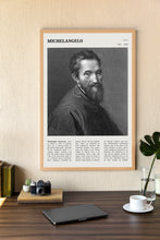 Michelangelo Painter Wall Art  Poster Michelangelo Buonarroti Black White Poster  Poster Art Gift 1681321364