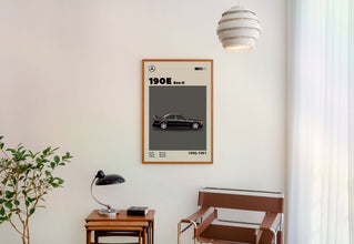 Mid-Century Mercedes 190e Evo II Inspired Poster 1313230770