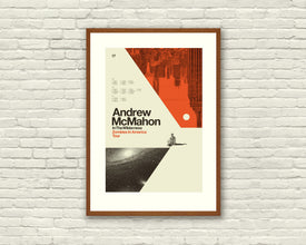 Mid Century Modern, Chicago - Andrew McMahon in the Wilderness, Offset Lithograph Poster, Hipster, Space, Galaxy, Geometric, Swiss 534020081