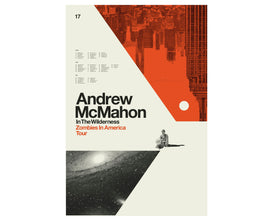 Mid Century Modern, Chicago - Andrew McMahon in the Wilderness, Offset Lithograph Poster, Hipster, Space, Galaxy, Geometric, Swiss 534020081