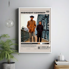 Midnight Cowboy, John Schlesinger, Minimalist Movie Poster, Vintage Retro ArtMovie Poster