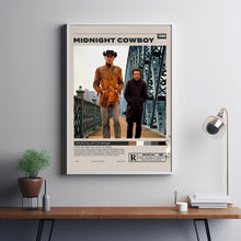 Midnight Cowboy, John Schlesinger, Minimalist Movie Poster, Vintage Retro ArtMovie Poster