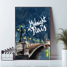 Midnight in Paris, Movie Poster, Wall Art Prints, Art Poster, Canvas Material Gift, Keepsake, Home Decor, Live Room Wall Art 1597093055