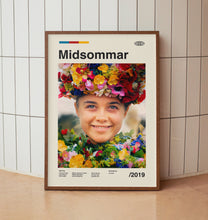 Midsommer Movie Poster - Florence Pugh -  Midcentury Minimalist Wall Art Print - Three Versions 1497284144